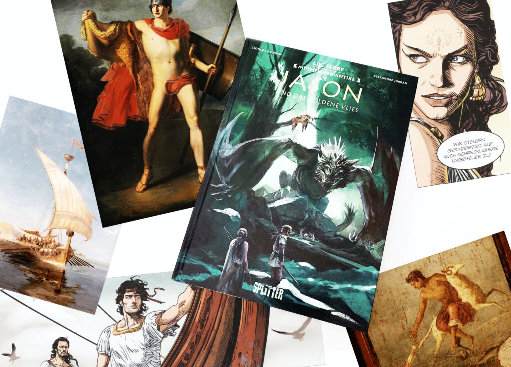 Miss Pageturner Buchblog Rezension, Foto vom Comic: Mythen der Antike: Jason und das goldene Vlies von Luc Ferry, Clotilde Bruneau und Alexandre Jubran.